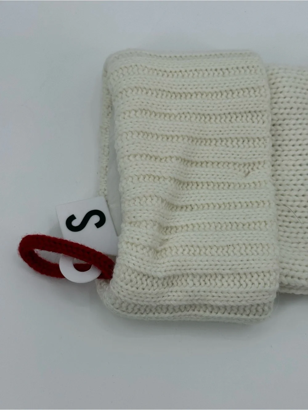 Christmas Stocking Red “S” Monogram Holiday Decor Classic Cozy Style